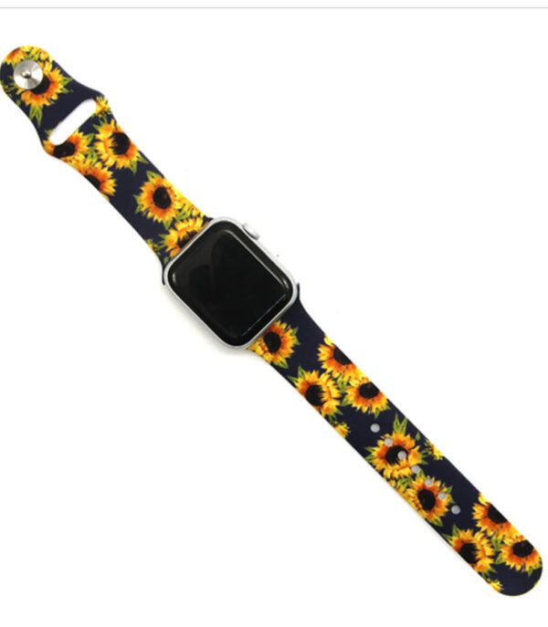 Navy Sunflower Smart Watch Band