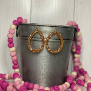 Teardrop Glitter Earrings