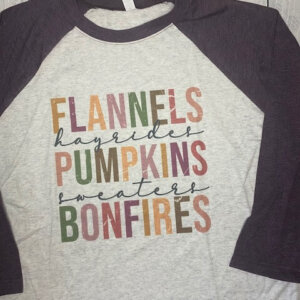 Fall Things 3/4 Raglan Tee
