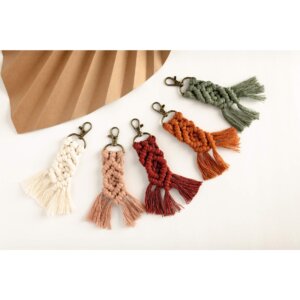 Small Macrame Keychain
