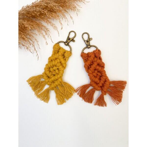 Small Macrame Keychain - Image 3