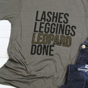 Lashes, Leggings, Leopard, Done