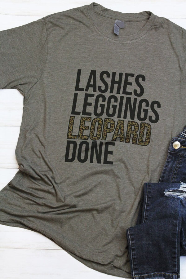 Lashes, Leggings, Leopard, Done