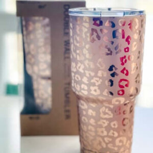 Gold Leopard Tumbler