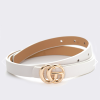 Designer Inspired Metal Buckle Leatherette Belt - Image 3