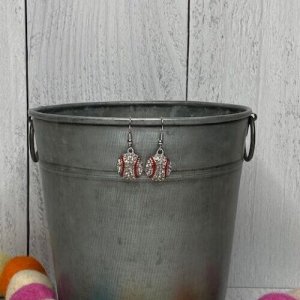 Rhinestone Sports Dangle Earrings