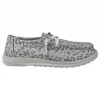 {Kylie} Silver & White Gypsy Jazz Slip On Canvas Sneaker - Image 3