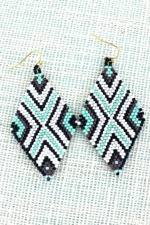 Multiseed Bead Earrings - Image 2
