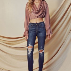 Cassandra Mid Rise Ankle Super Skinny