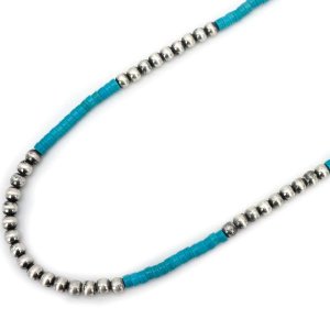 Turquoise Jolene Silver Pearl Necklace
