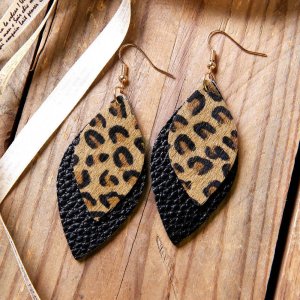 Leopard Layered Earrings