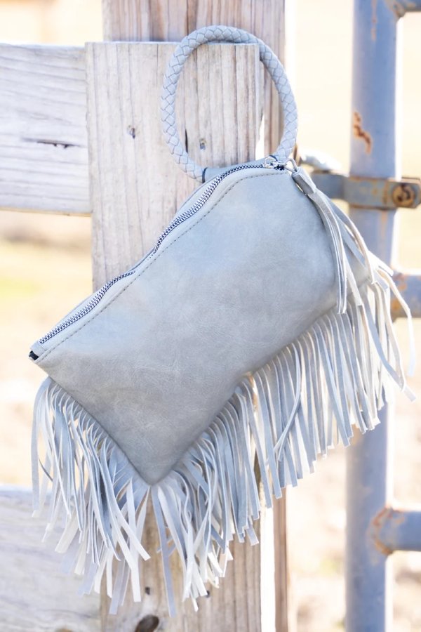 Fringe Bangle Clutch