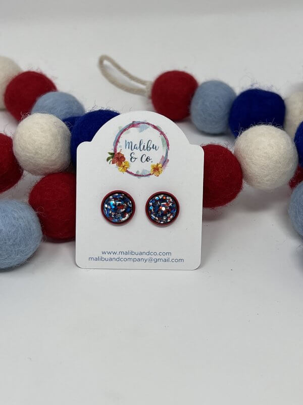 Sparkly Patriotic Earrings - Image 2