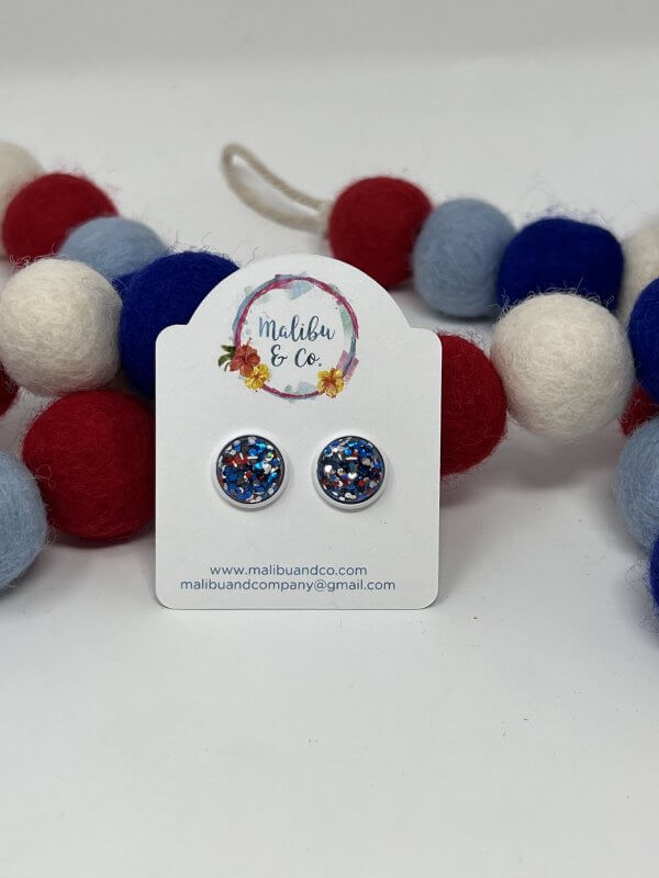 Sparkly Patriotic Earrings - Image 3
