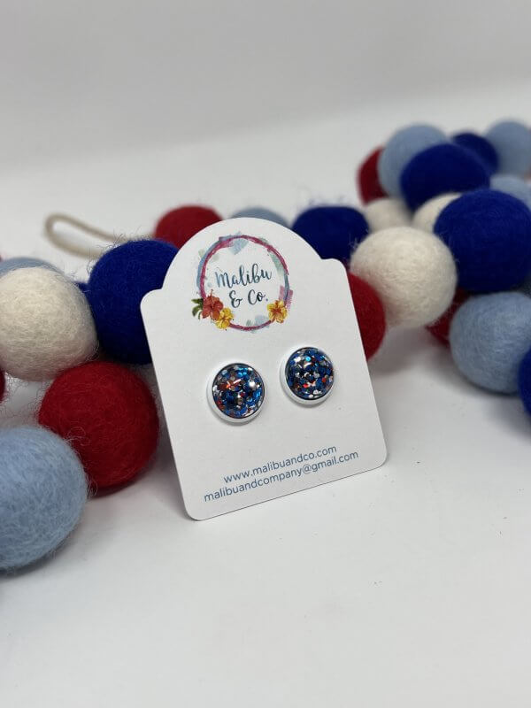 Sparkly Patriotic Earrings - Image 4