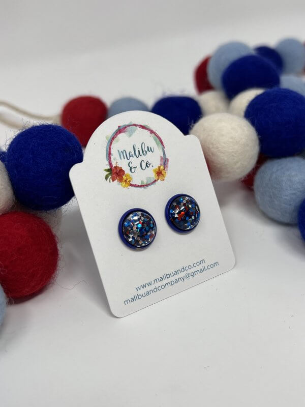 Sparkly Patriotic Earrings - Image 6