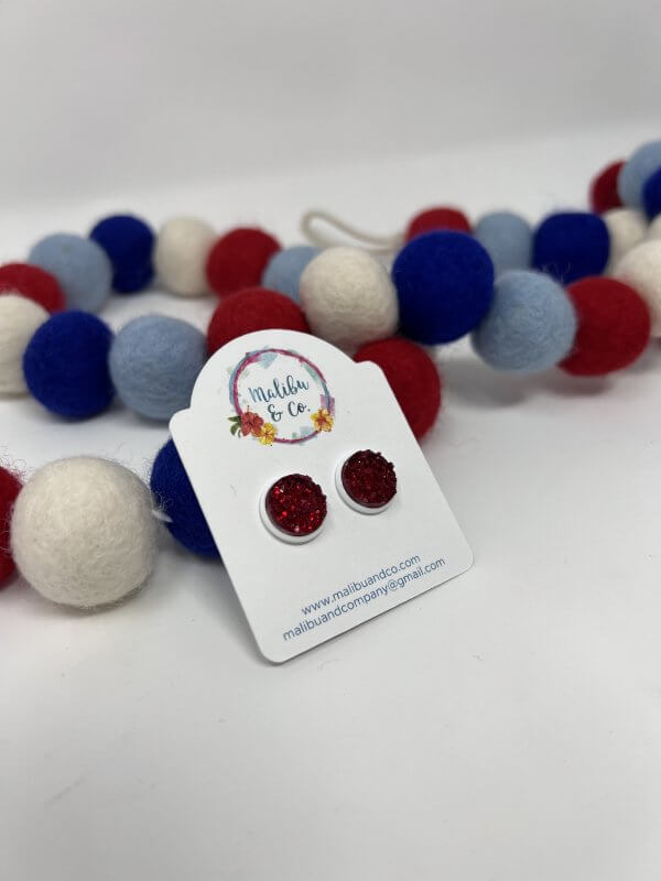 Patriotic Druzy Studs - Image 2