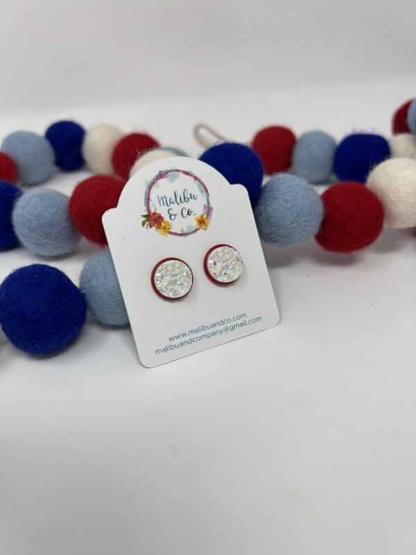 Patriotic Druzy Studs - Image 3