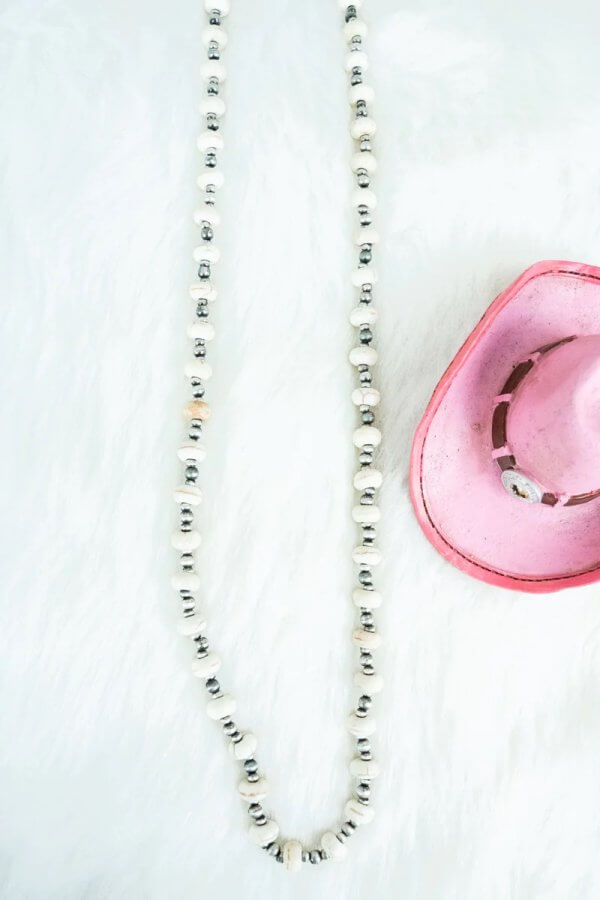 Ivori Larisa Silver Pearl Necklace