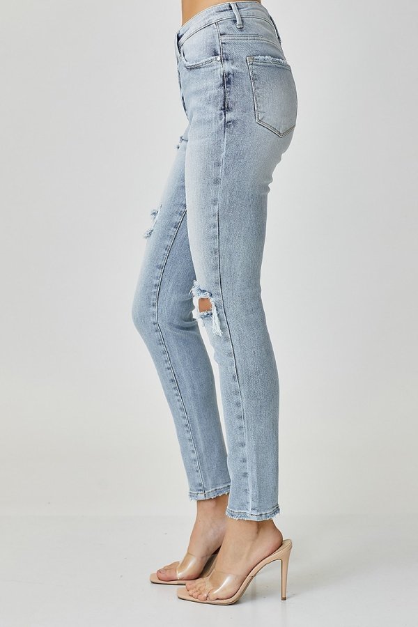 Risen High Rise Crossover Relaxed Skinny Jeans - Image 3