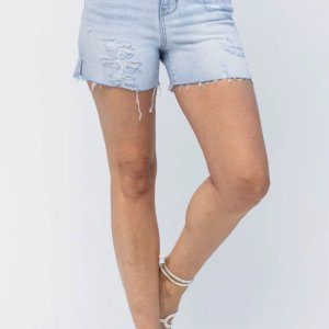 Judy Blue Side Slit Cut Off Shorts