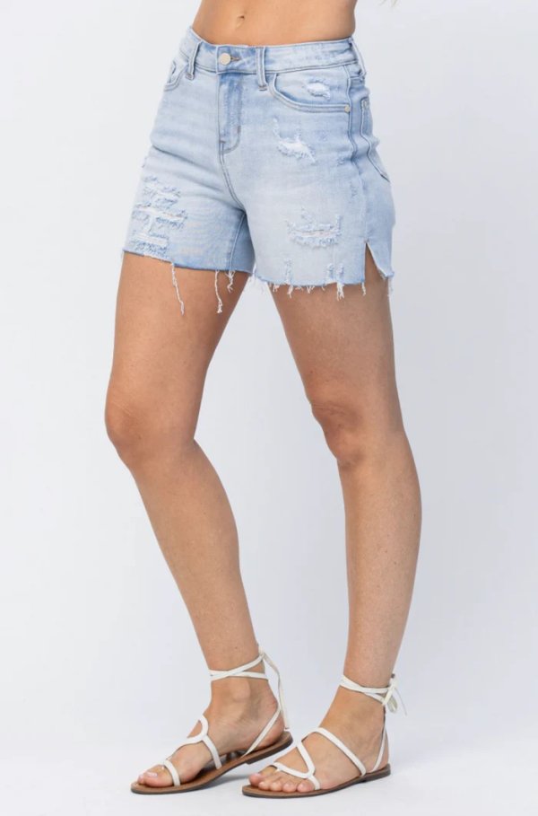 Judy Blue Side Slit Cut Off Shorts - Image 2