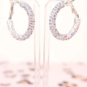 Iridescent Hoop Earrings
