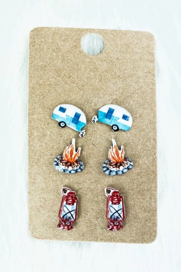Camping Earrings