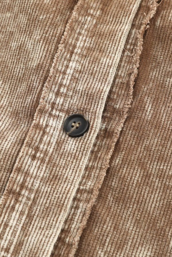 Latte Mineral Washed Oversized Shacket - Image 3