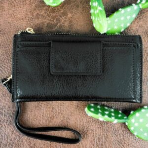 Faux Leather Wristlet Wallets