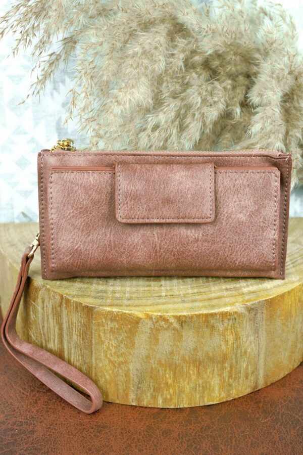 Faux Leather Wristlet Wallets - Image 2
