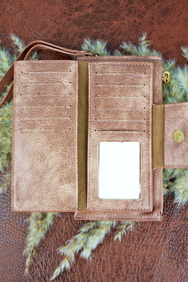 Faux Leather Wristlet Wallets - Image 4