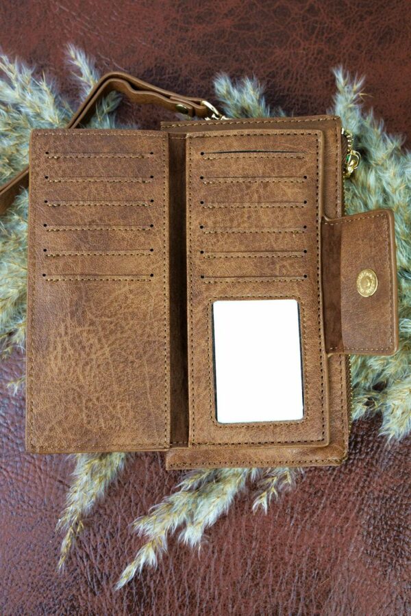 Faux Leather Wristlet Wallets - Image 5