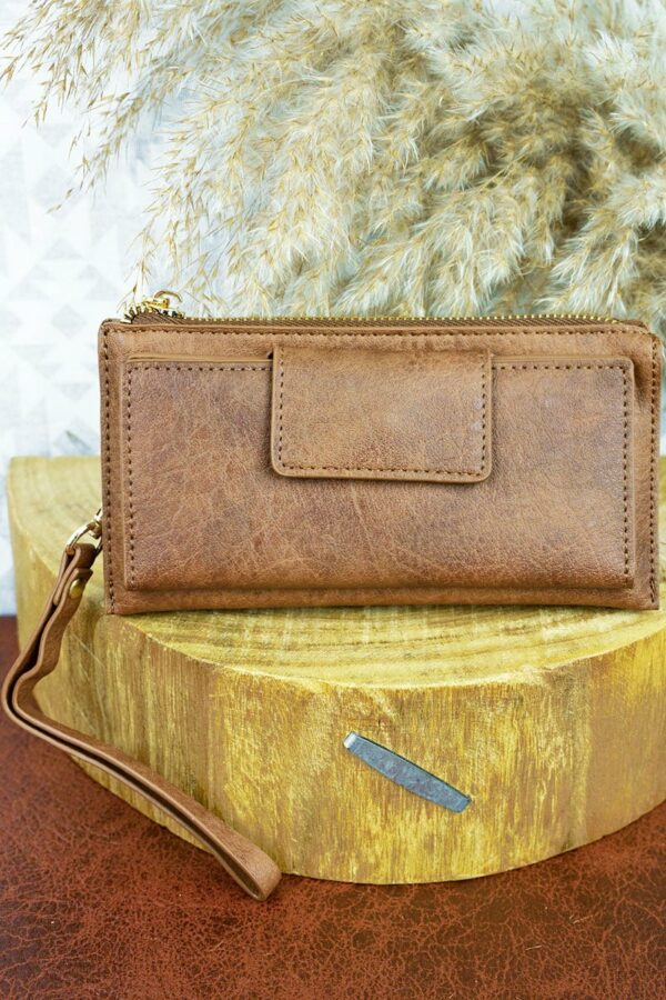 Faux Leather Wristlet Wallets - Image 8