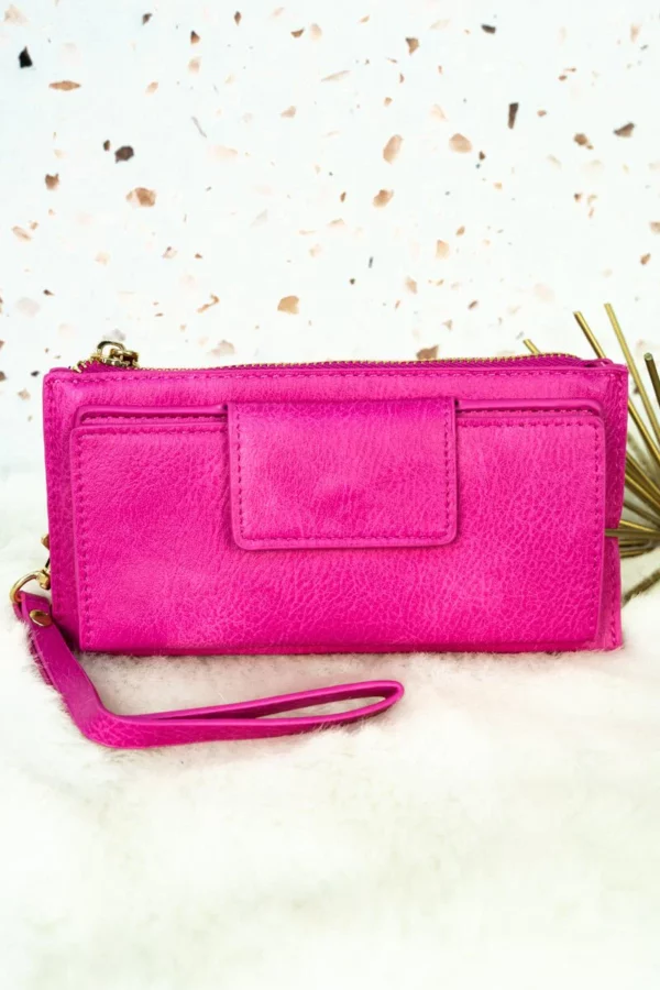 Faux Leather Wristlet Wallets - Image 6