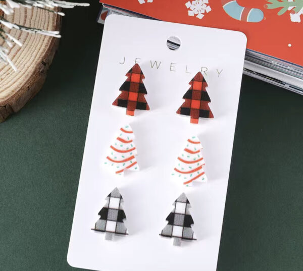 Christmas Tree Earrings - Image 2