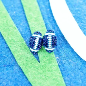 Crystal Avenue Blue Football Studs