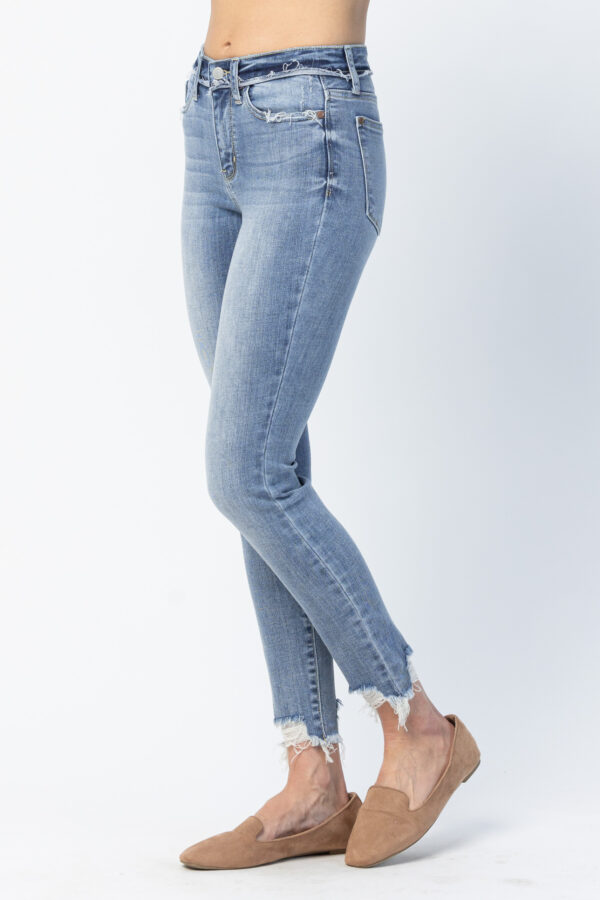Judy Blue Daphne Mid Rise Released Waist Band Skinny - Image 3