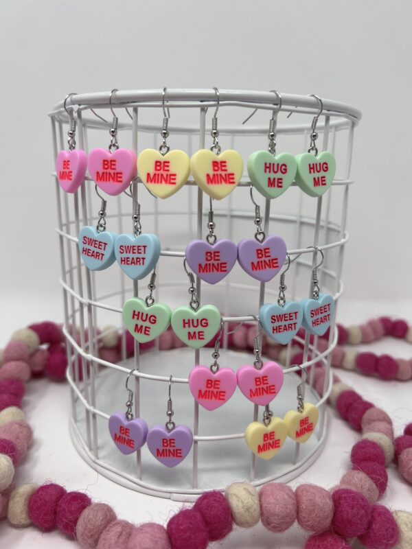 Conversation Heart Earrings - Image 8
