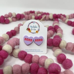 Conversation Heart Studs