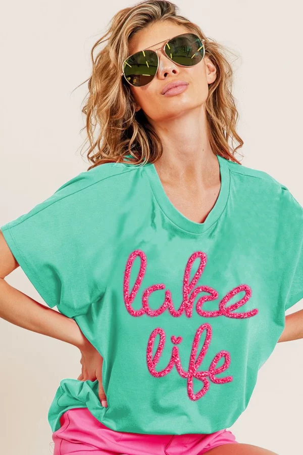 Lake Life Tinsel Top