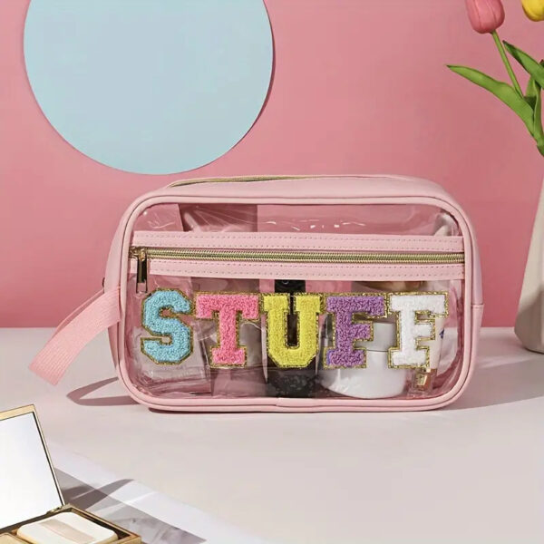 Chenille Patch Toiletry Bags - Image 2