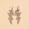 Gold Lightning Bolt Earrings