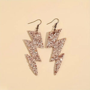 Gold Lightning Bolt Earrings