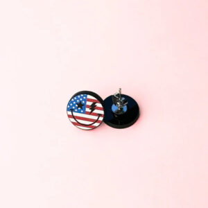 Smiley Patriotic Earrings