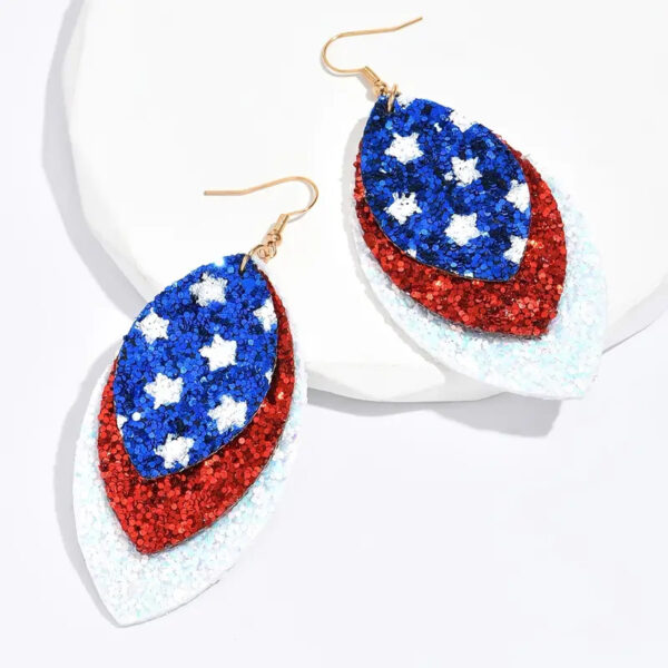 4th of July Layered Earrings - Image 2