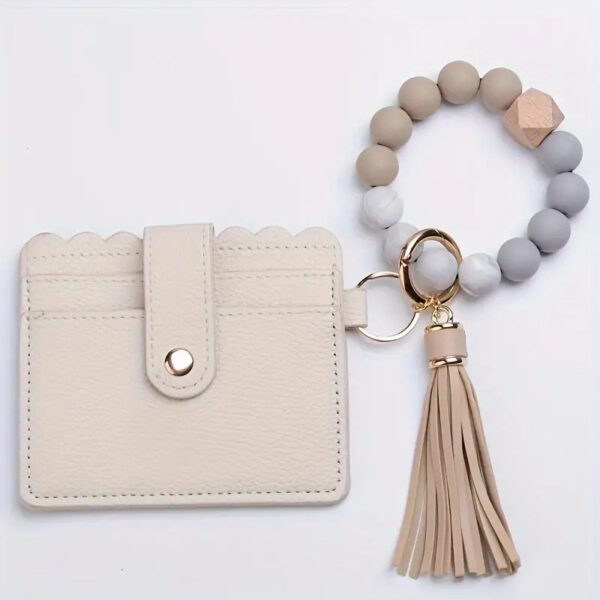 Keychain Wallet with Wristlet Bangle Bracelet - Image 7