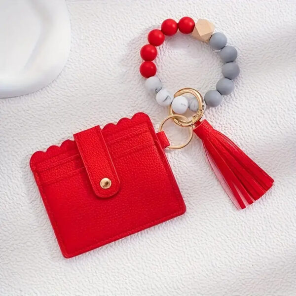 Keychain Wallet with Wristlet Bangle Bracelet - Image 6