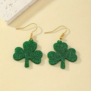 Sparkly Shamrock Earrings