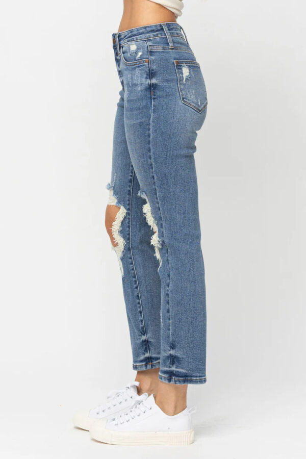 Judy Blue Destroyed Boyfriend Jeans - Image 3